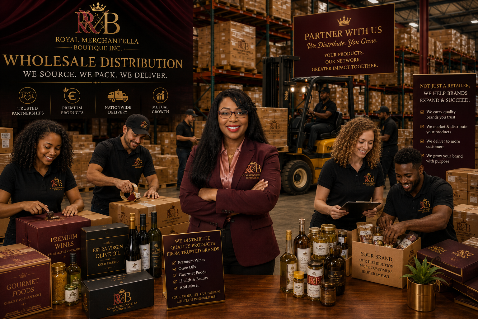 Royal Merchantella Boutique Inc — Brand Partnerships: We don't just carry our own brand, we elevate yours.